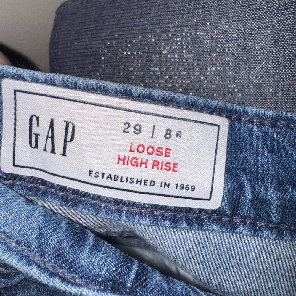 Gap NWT Loose 90’s High Rise Loose Women’s Jeans Size 29 8R - Picture 6 of 12